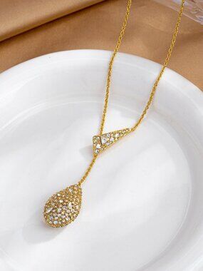 Alexis Bittar Tassel Teardrop Collection Necklace